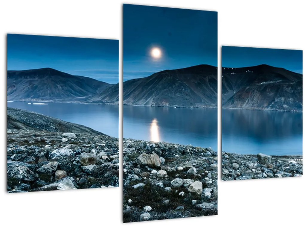 Tablou - Islanda noaptea (90x60 cm)