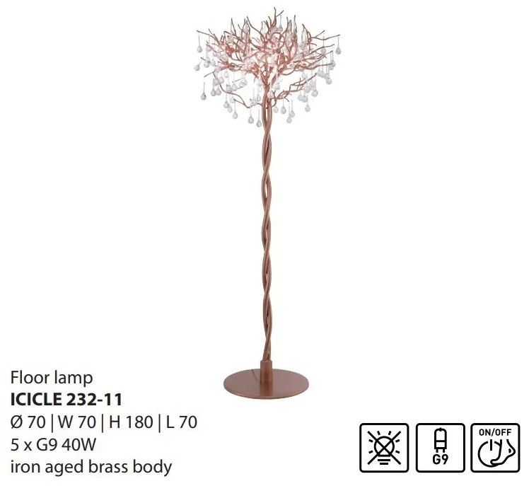 Lampadar design magnific ICICLE alama antic