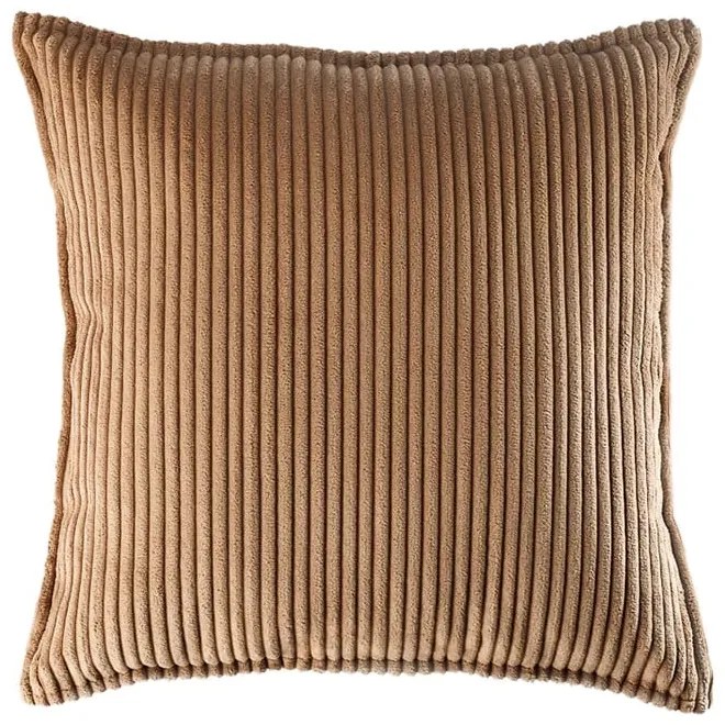 Pernă decorativă pentru copii maro cu tapițerie din catifea reiată Block – Wigiwama