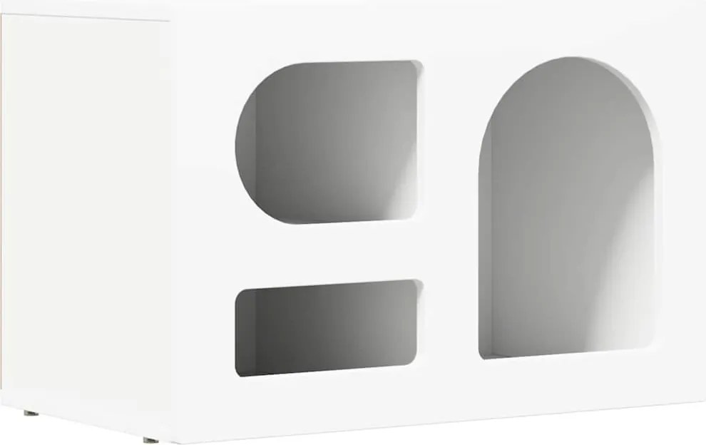 vidaXL Cabinet TV Alb 60 x 35 x 40 cm Lemn compozit