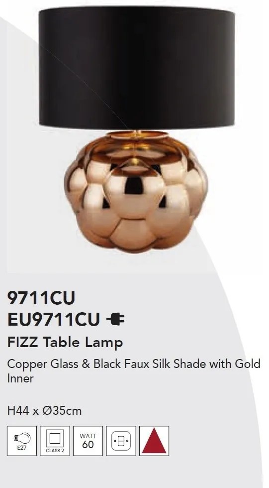 Veioza/Lampa de masa design decorativ Fizz