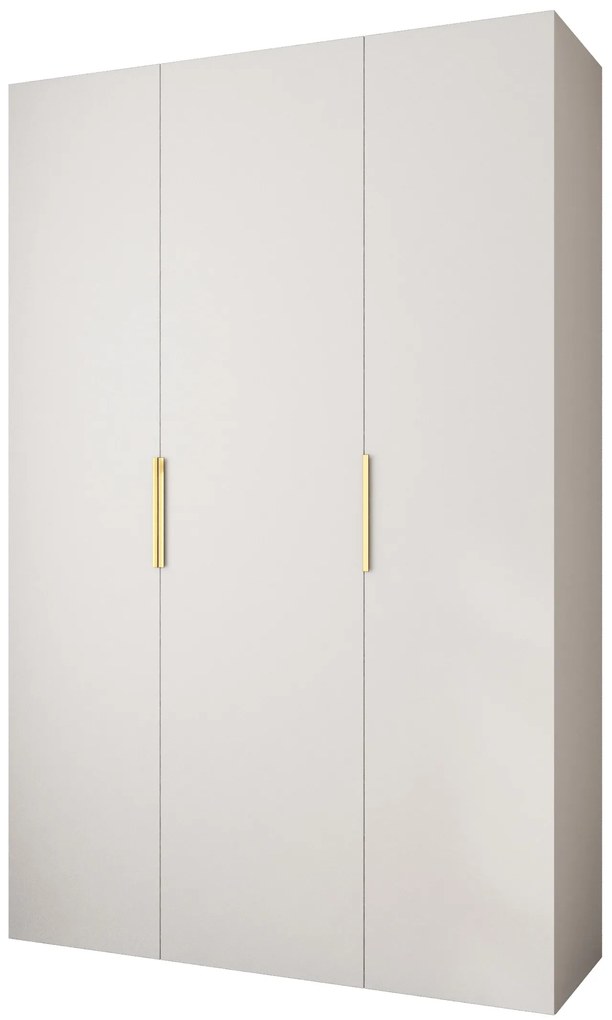 Dulap de haine 160 cm Carmela 40-4 (alb + Auriu). 1126658