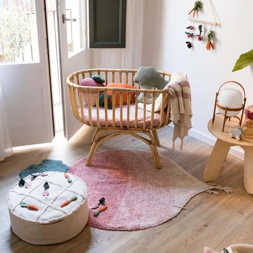 Fotoliu puf pentru copii crem Tic-Tac-Toe – Lorena Canals