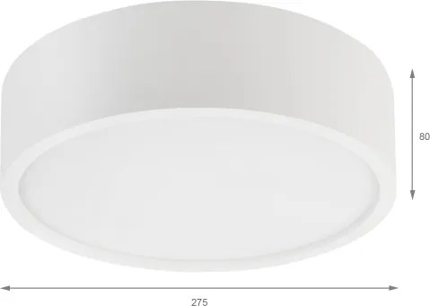 Plafonieră NATURAL 1xE27/15W/230V Ø 27,5 cm pin/alb