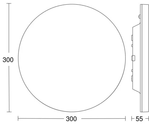 Plafonieră LED dimabilă cu senzor RSPROR10PLUSSC 8,5W/230V IP40 4000K Steinel