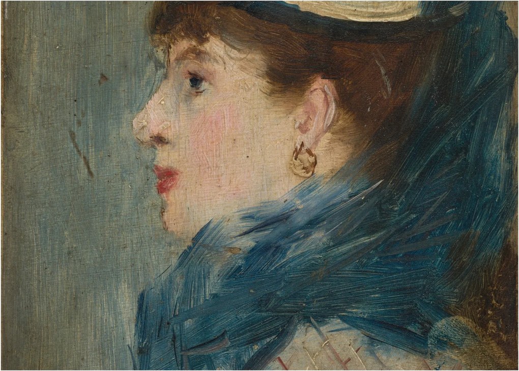 Tablou pe sticlă - Edouard Manet, Portrait of a Lady, reproducere (70x50 cm)