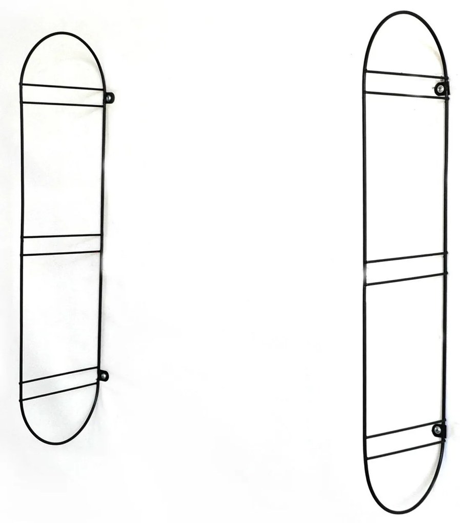 Raft decorativ de perete Duvelo 4 (Nuc + negru) . Promo -6%. 1093668