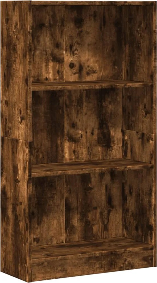 vidaXL Bibliotecă, stejar fumuriu, 60x24x109 cm, lemn prelucrat