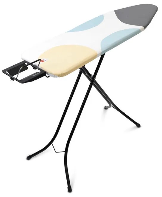 Masa de calcat Brabantia B 1003338, 124x38 cm, 7 pozitii de reglare, Suport pentru fier, Alb/Gri