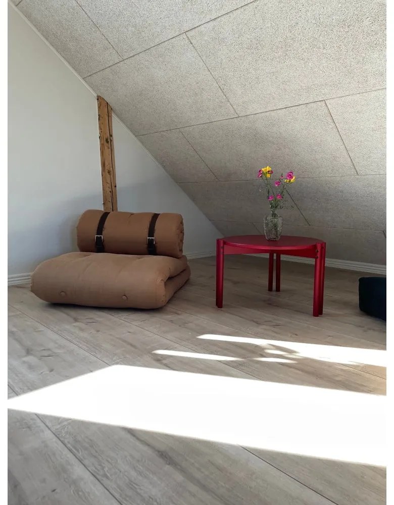 Măsuță de cafea albastră rotundă din lemn masiv de pin ø 80 cm Sticks – Karup Design