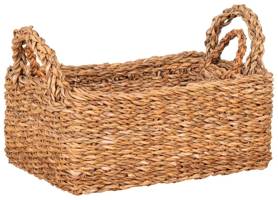 Coșuri de depozitare 2 buc. din iarbă-de-mare 32x23x13 cm Morella – House Nordic