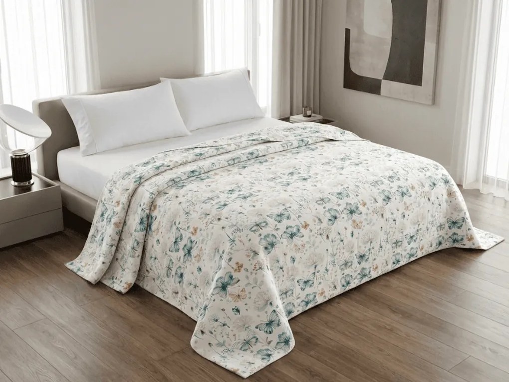 Cuvertura de pat ELIVINE alba, 100% bumbac Dimensiune: 170 x 210 cm