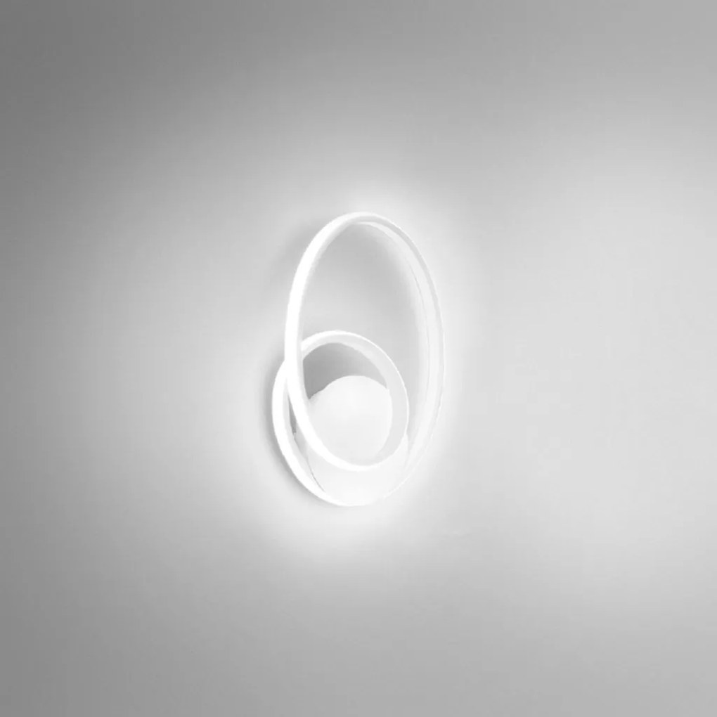 Aplica de perete LED design modern Diva, auriu, alb sau titan