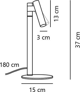 Lampa de masa cu spot design minimalist Makoto