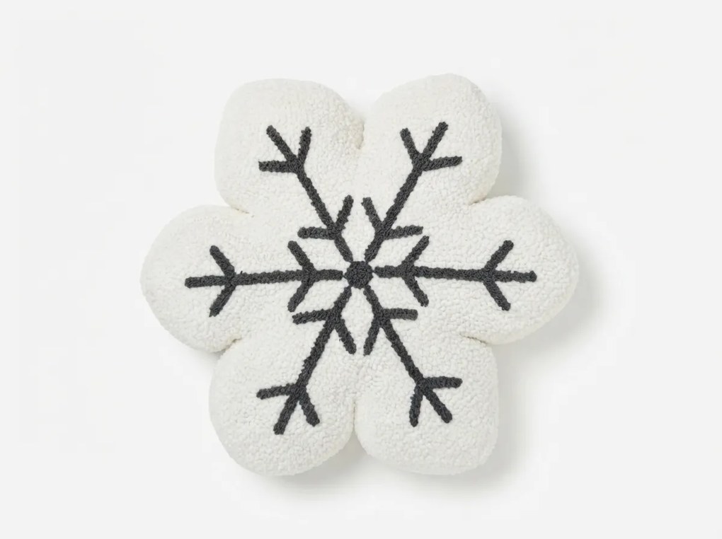 Perna decorativa SNOWFLAKE 35x35 cm, albă
