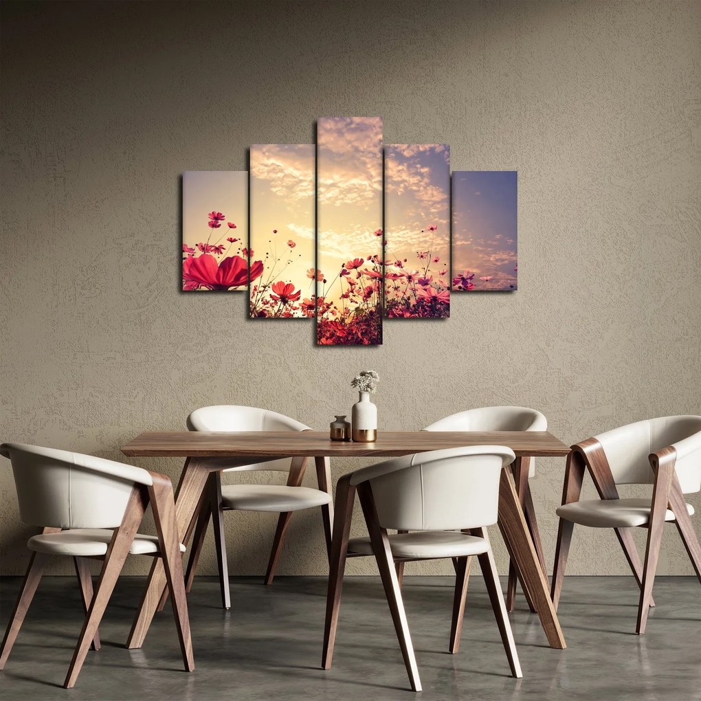 Tablou - Lunca cu flori (150x105 cm)