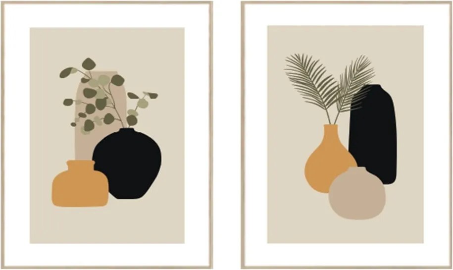 Tablouri 2 buc. 30x40 cm Plants Graphic – knor