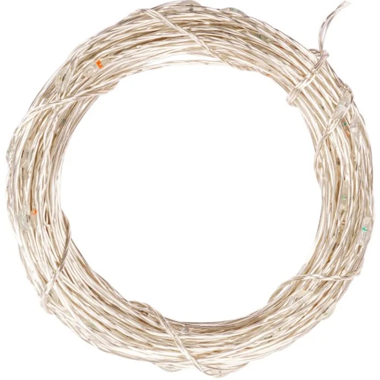 Set de 2 bucăți fire luminoase, 50 LED, alb cald