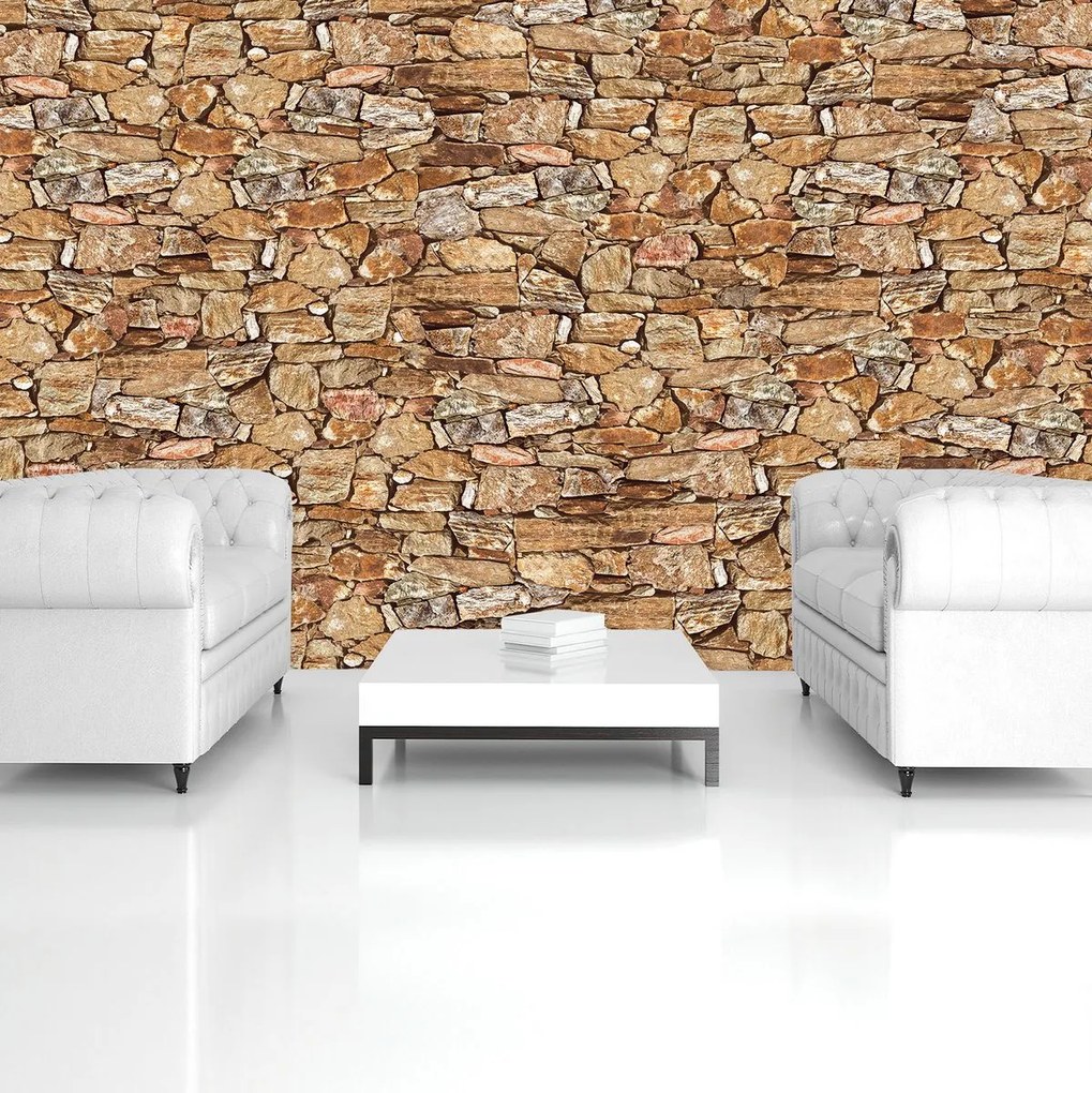 Fototapet - Stone Wall Rock (254x184 cm)