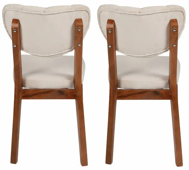 Set de scaune de sufragerie Elma Beige, 2 bucăți