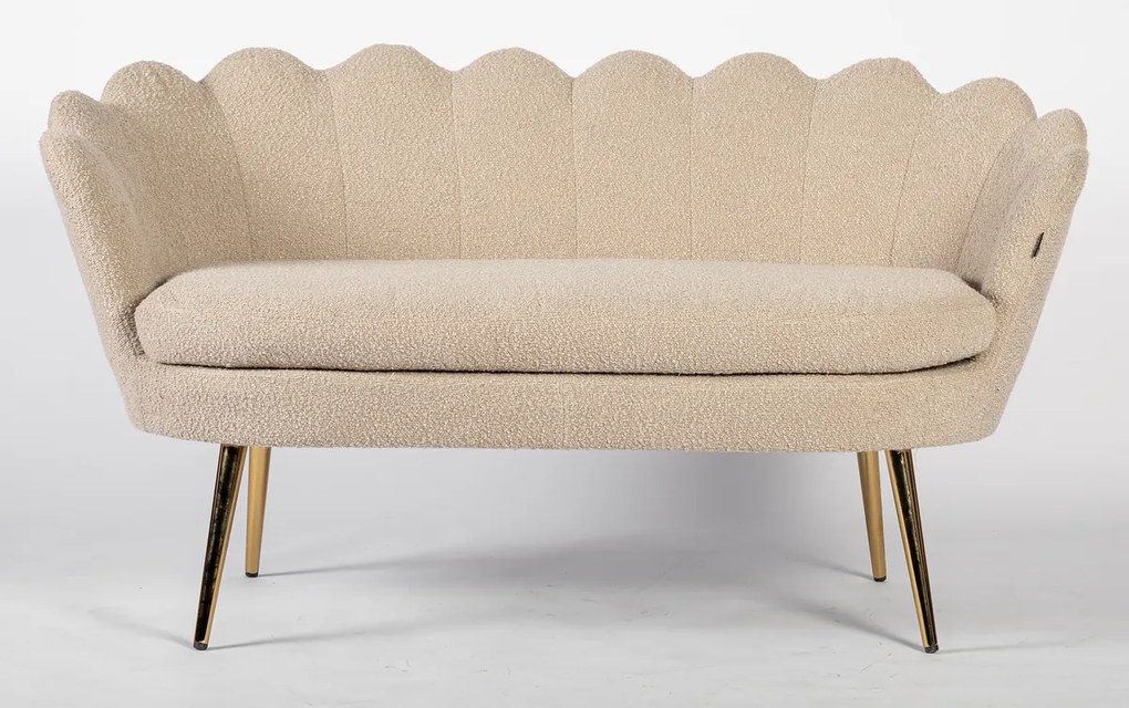 FREY Latte din Boucle cu Spătar cu Picioare Aurii