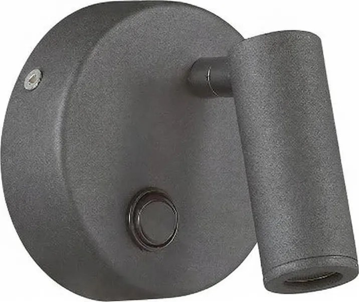 Ideal Lux - Aplica spot LED de perete PAGE, 3W, 230V, CRI 90, negru