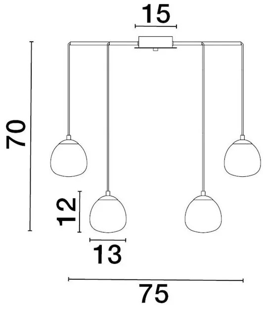 Lustra moderna design deosebit cu 8 de surse de lumina THE EGG