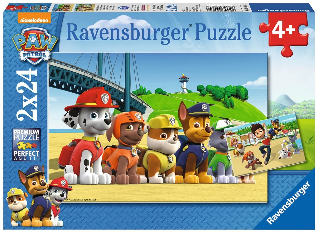 PUZZLE PATRULA CATELUSILOR, 2X24 PIESE - RAVENSBURGER (RVSPC09064)