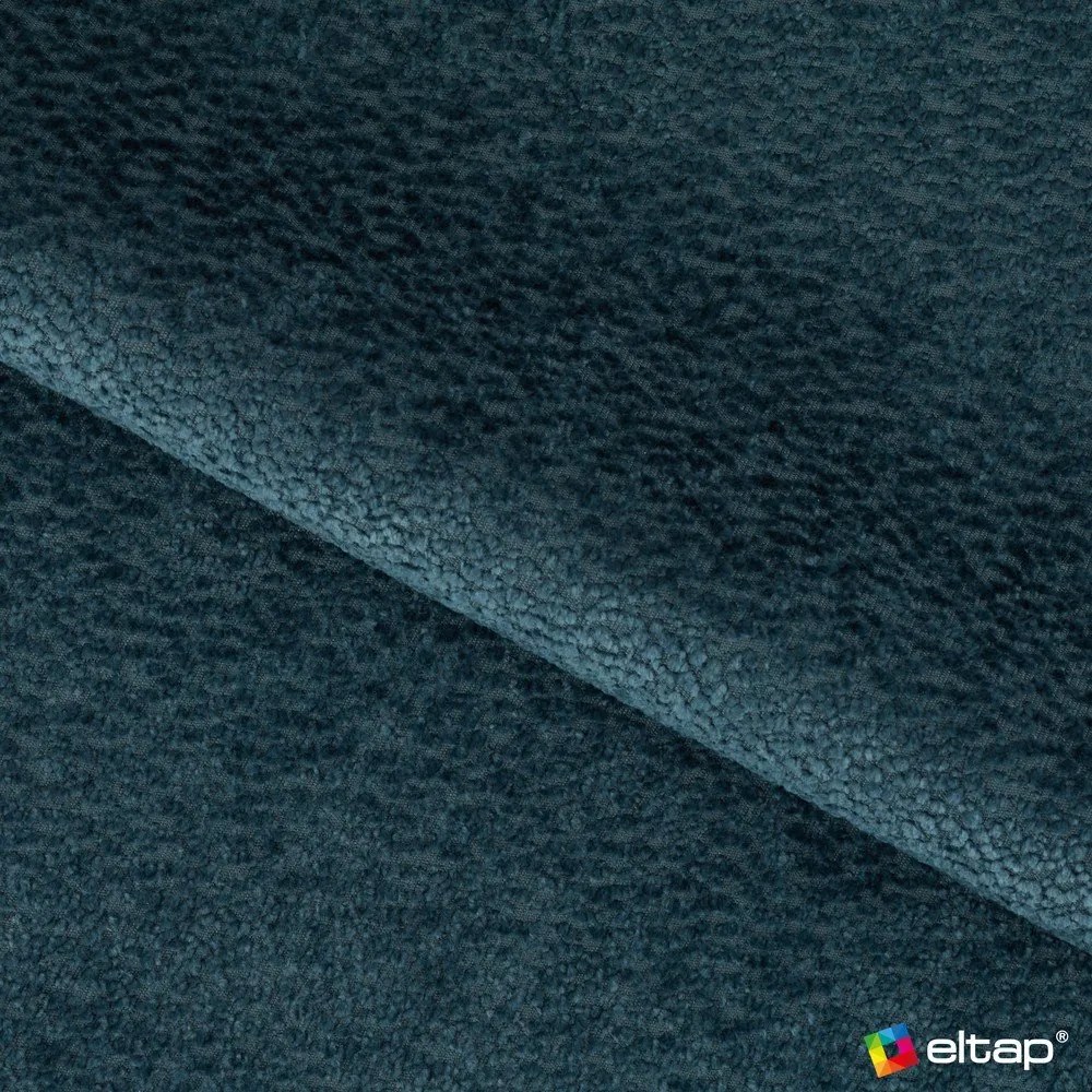 Pat matrimonial albastru tapițat cu spațiu de depozitare cu somieră 180x200 cm Dizzle – ELTAP