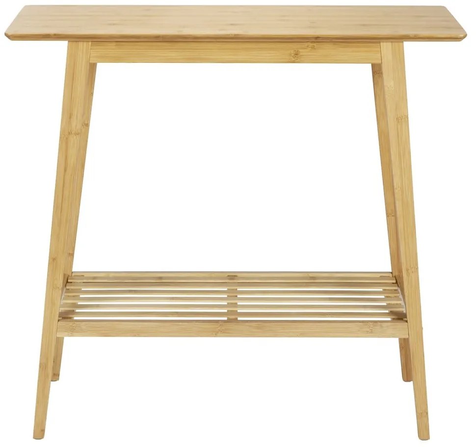 Masă consolă în culoare naturală din bambus 30x80 cm Kona – Wenko