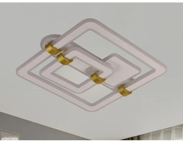 Lampă LED de tavan reglabilă, 140 W, 230 V, 3000-6500 K, cu telecomandă