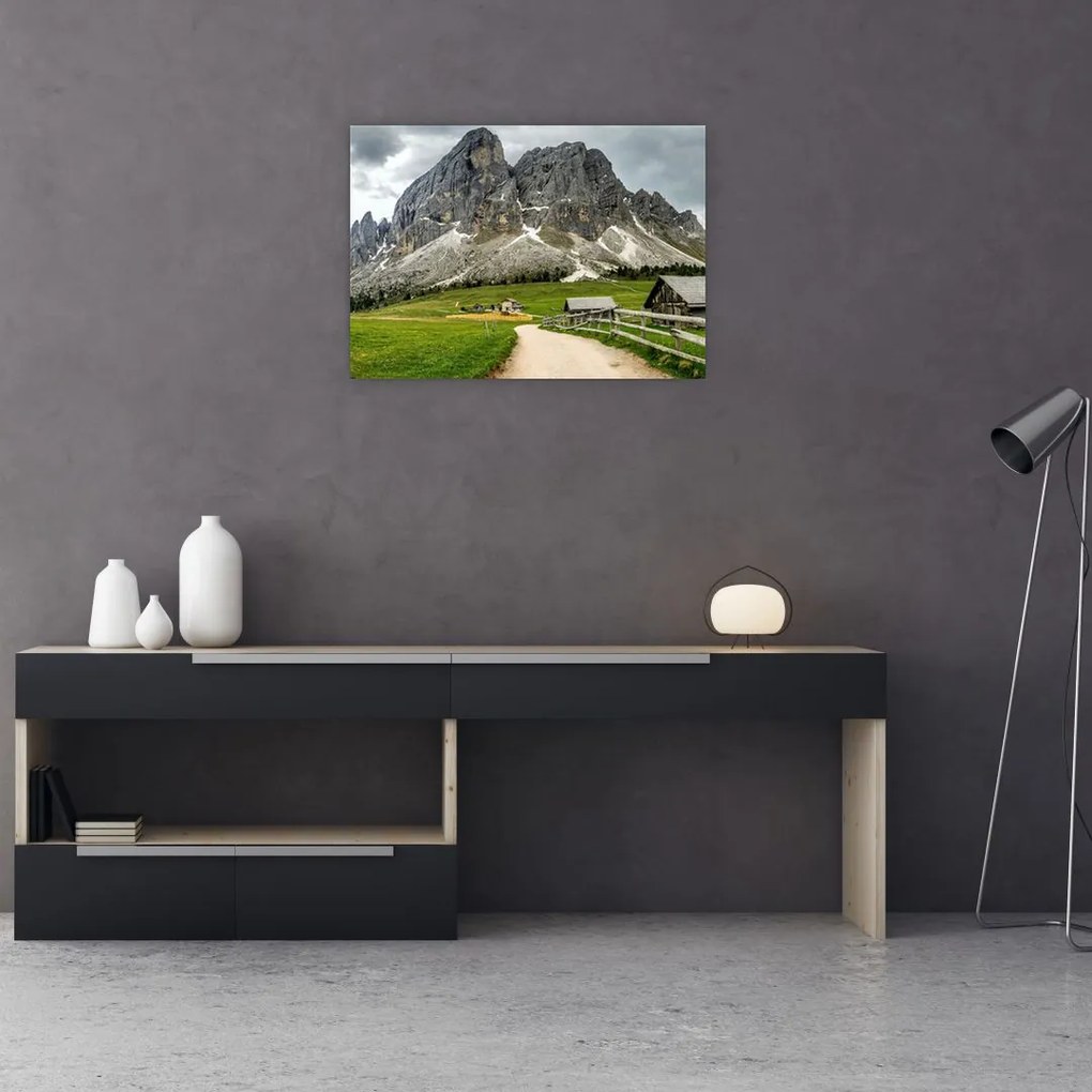Tablou pe sticlă - În munții austrieci (70x50 cm)