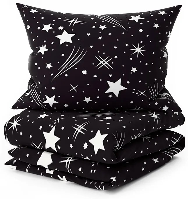 Lenjerie de pat din microfibra NIGHT SKY negru Dimensiune lenjerie de pat: 70 x 90 cm | 140 x 220 cm