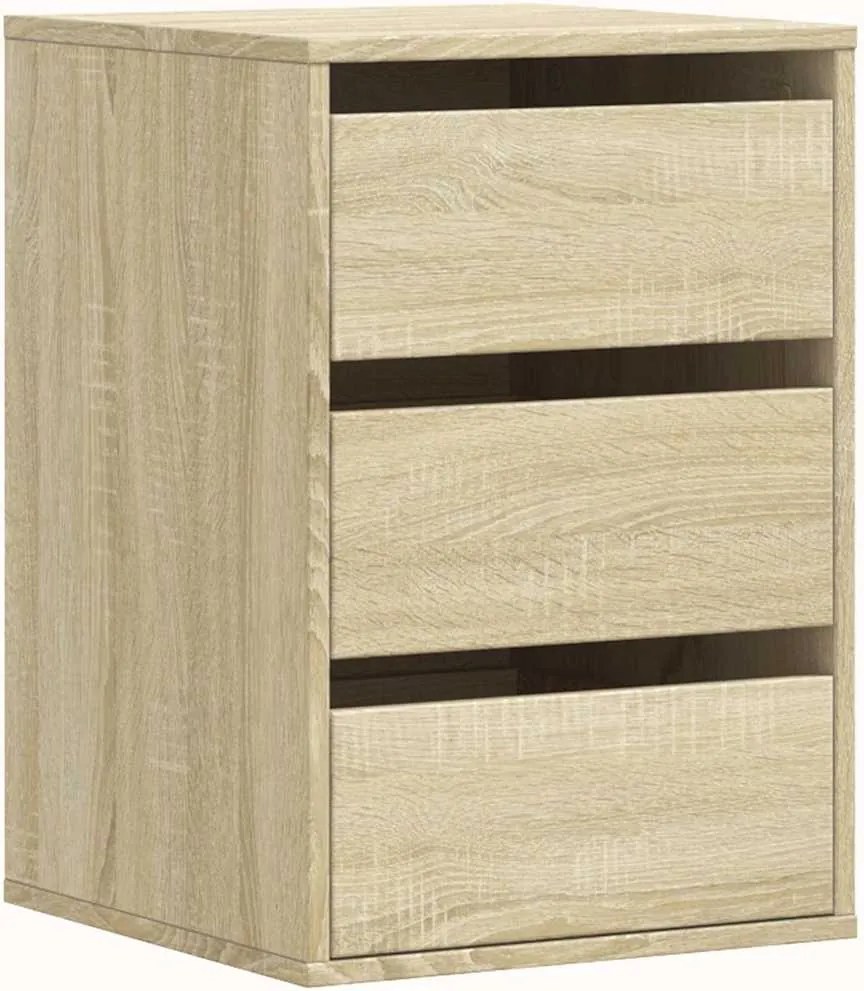 vidaXL Dulap colț cu sertare stejar sonoma 40x41x58 cm lemn prelucrat