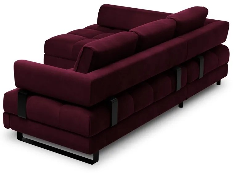 Coltar extensibil Clinton 5 locuri catifea L242