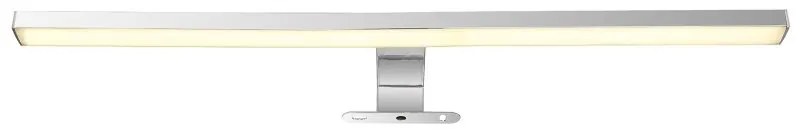 Aplica LED pentru baie design modern IP44 Jaime argintiu, opal