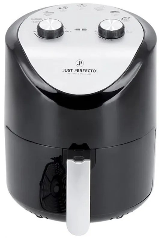 Friteuza cu aer cald Just Perfecto JL-14, 1200W, 3,5 litri, 80-200 C, Timer, Negru