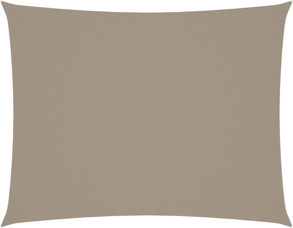 vidaXL Pânză parasolar gri taupe 5x6 m țesătură oxford dreptunghiular