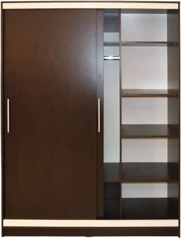 Dormitor Verona cu pat 160x200 cm, Wenge / Vanilie