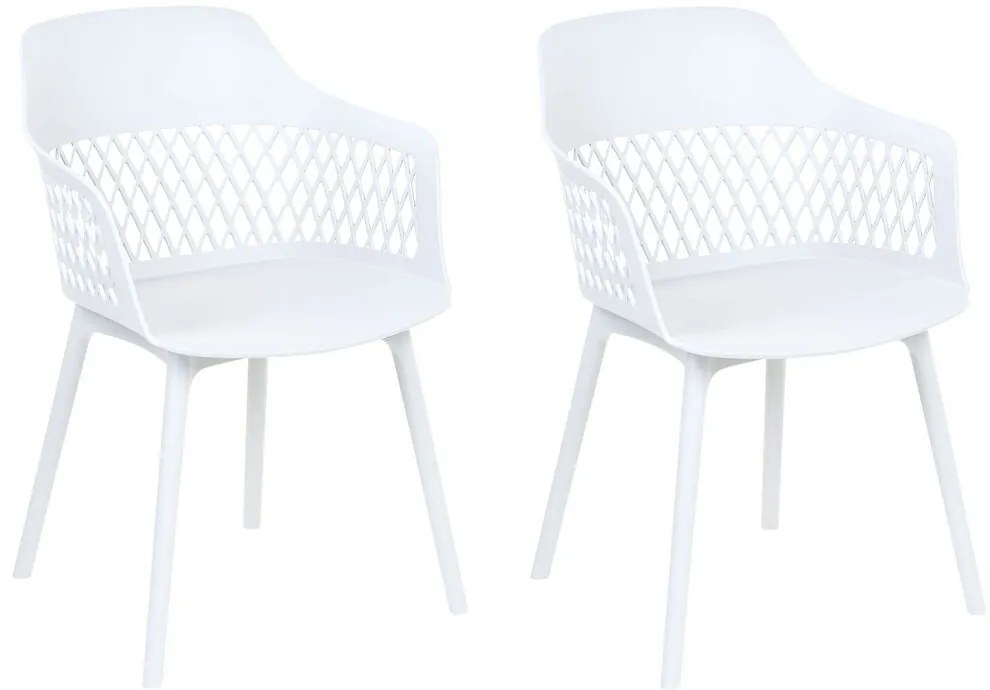 Set 2 buc scaun tip bar Anneli (alb). 1077427