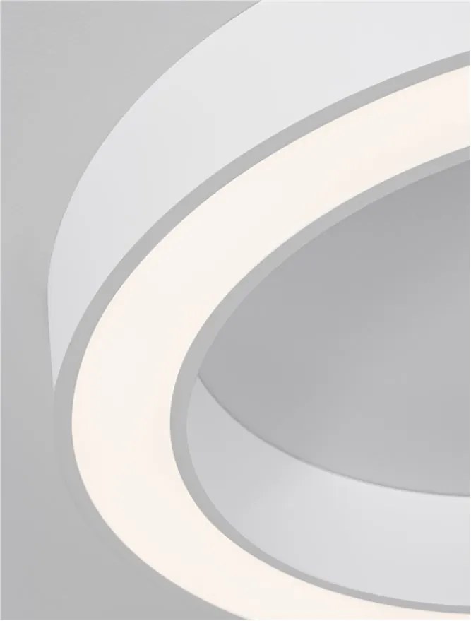 Lustra LED aplicata design modern OPAL 50W alba