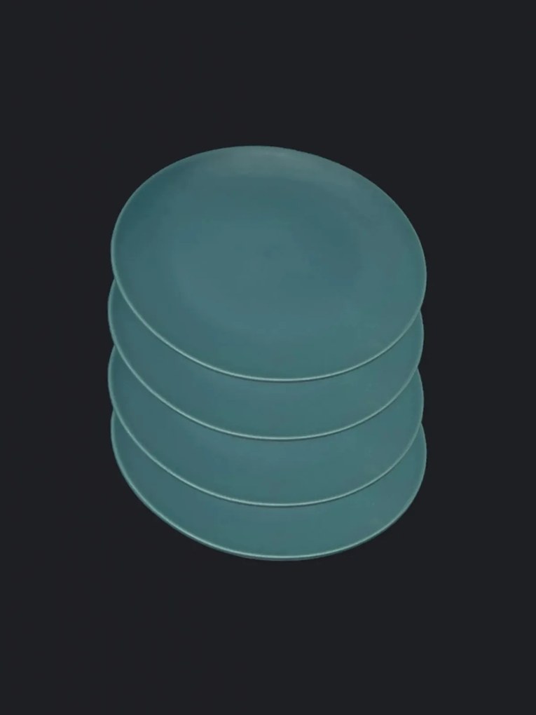 Set 4 Farfurii, MADE Pantone Verde Menta Mat, diametru 26 cm