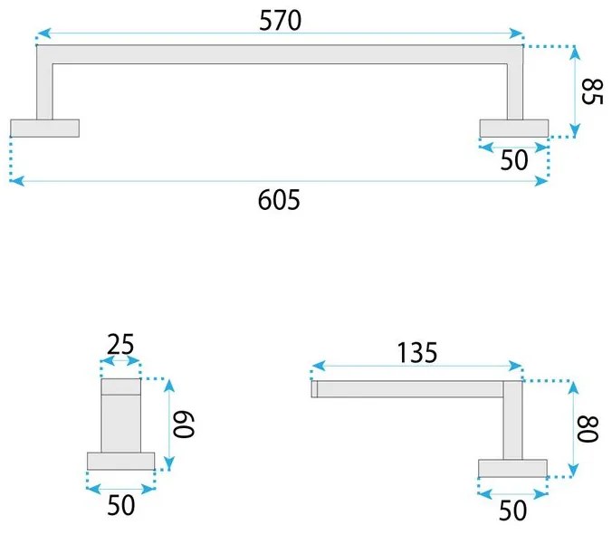 Set accesorii pentru baie Rio auriu periat 4 piese