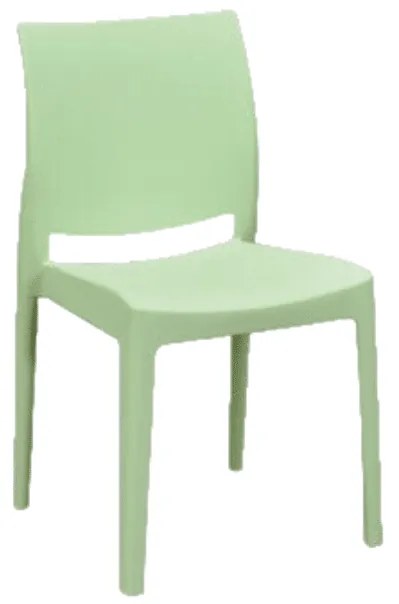 SET 4 SCAUNE PASTELLO - POLIPROPILENA - HORECA - VERDE FISTIC