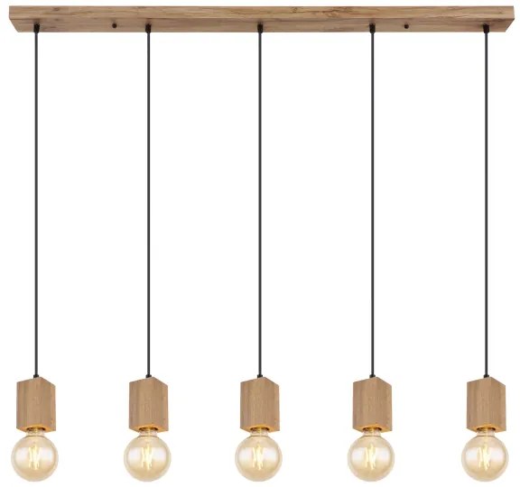 Lustră pe cablu Globo 15655-5H ERNA 5xE27/60W/230V