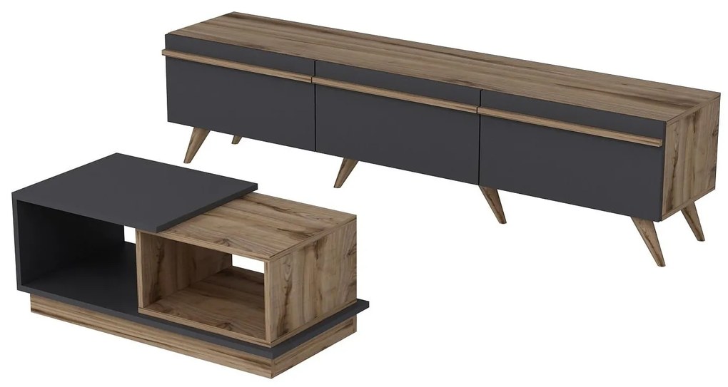 Mobilier living Amstel (Nuc + antracit). 1088814