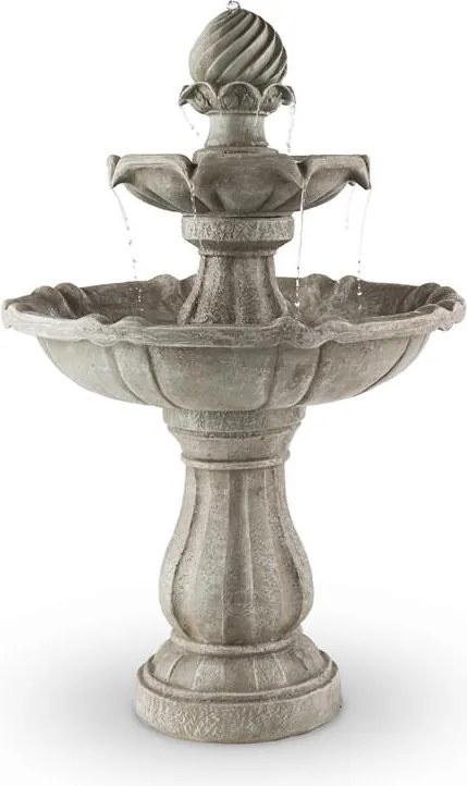 Blumfeldt Fântână de primăvară Vogelsbrunn 60x90cm 3W solar cu baterie, aspect beton