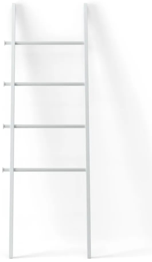 Scară decorativă albă din lemn masiv de plop Leana – Umbra