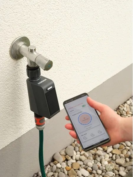 Osram - Electrovalvă de irigare cu panou solar SMART+ IP55 Wi-Fi