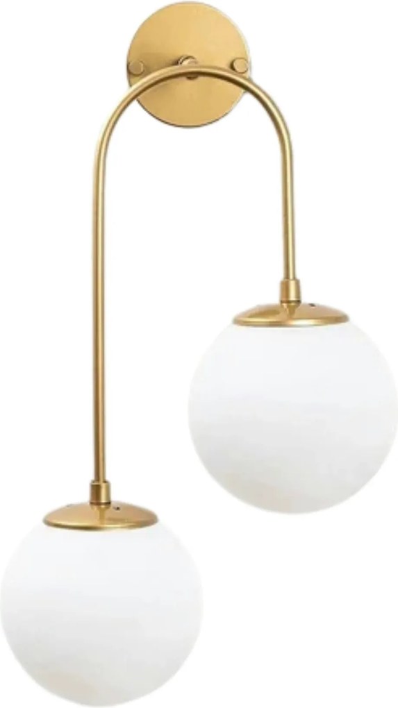 Aplica JEWEL 10585, auriu, metal, 30x24x55 cm